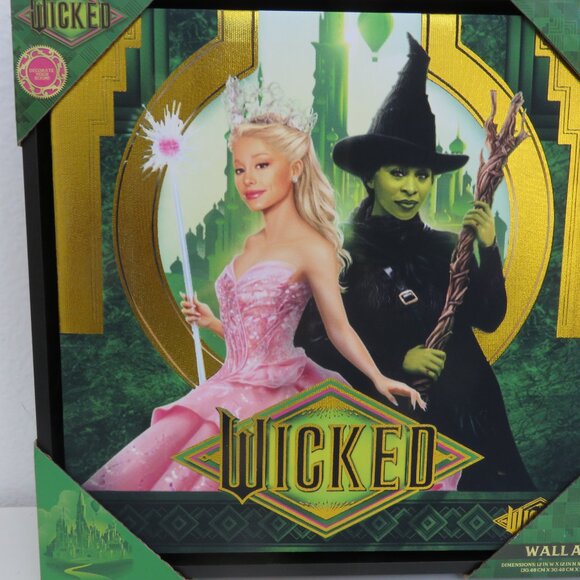 Wicked Elphaba & Glinda Wall Art picture frame 12" x 12" - Picture 5 of 6